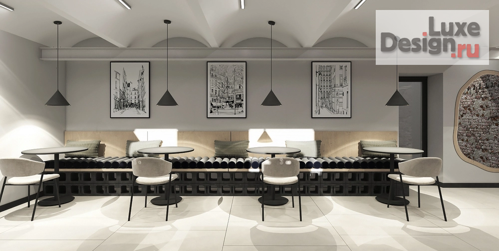 Дизайн интерьера кафе "Не музей" (фото 1)