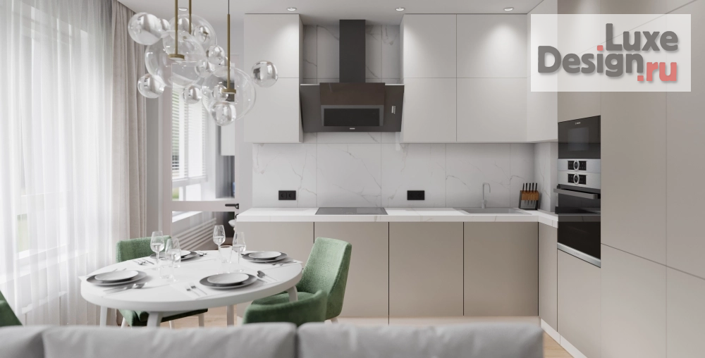 Дизайн интерьера трехкомнатной квартиры "Квартира ЖК SUN CITY" (фото 7)