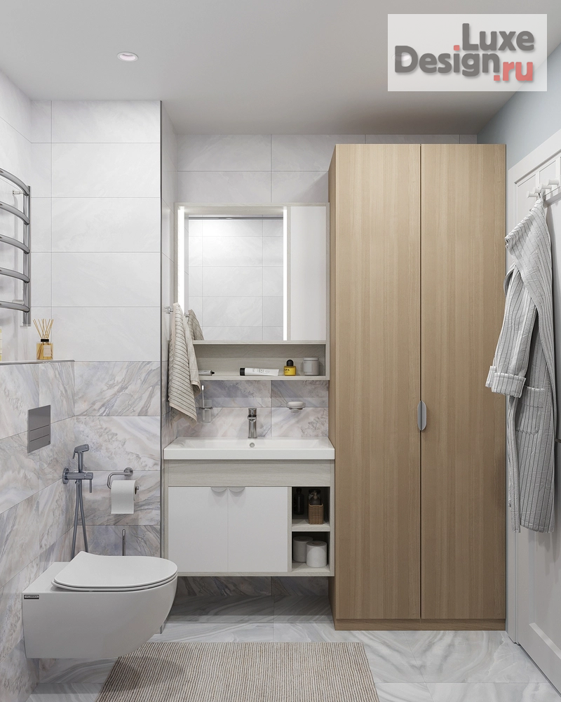 Дизайн интерьера однокомнатной квартиры "Тишь да гладь" (фото 14)