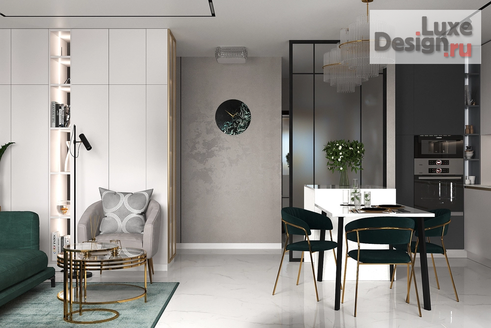 Дизайн интерьера трехкомнатной квартиры "На крыльях к звездам" (фото 2)