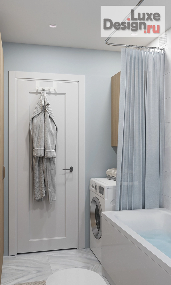 Дизайн интерьера однокомнатной квартиры "Тишь да гладь" (фото 17)