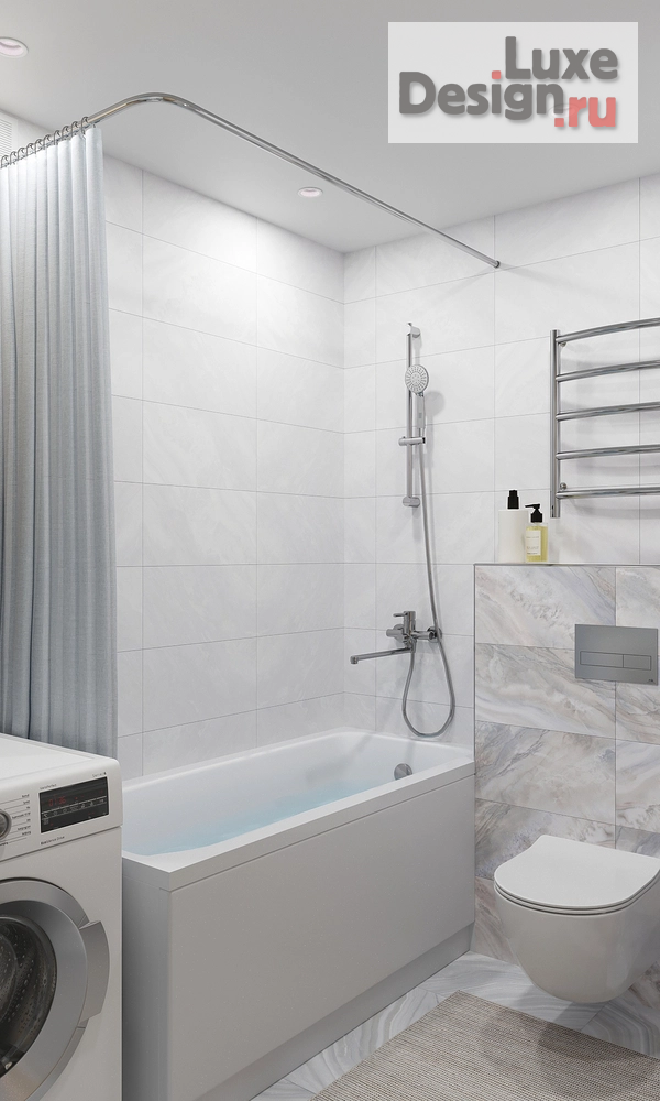 Дизайн интерьера однокомнатной квартиры "Тишь да гладь" (фото 15)