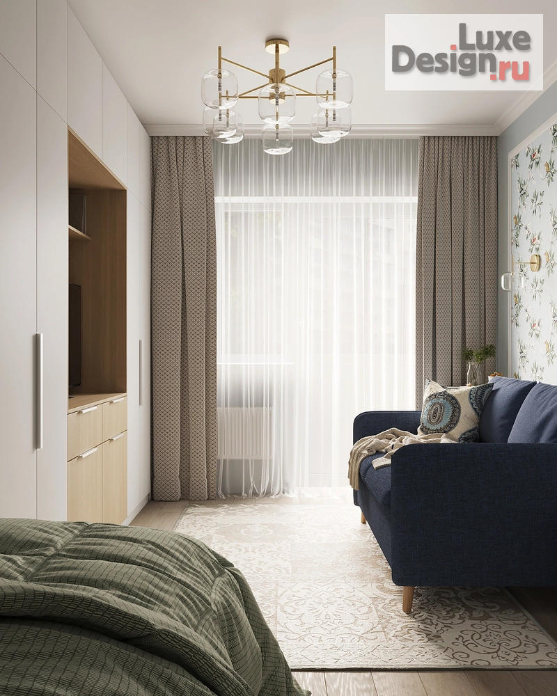 Дизайн интерьера однокомнатной квартиры "Тишь да гладь" (фото 6)