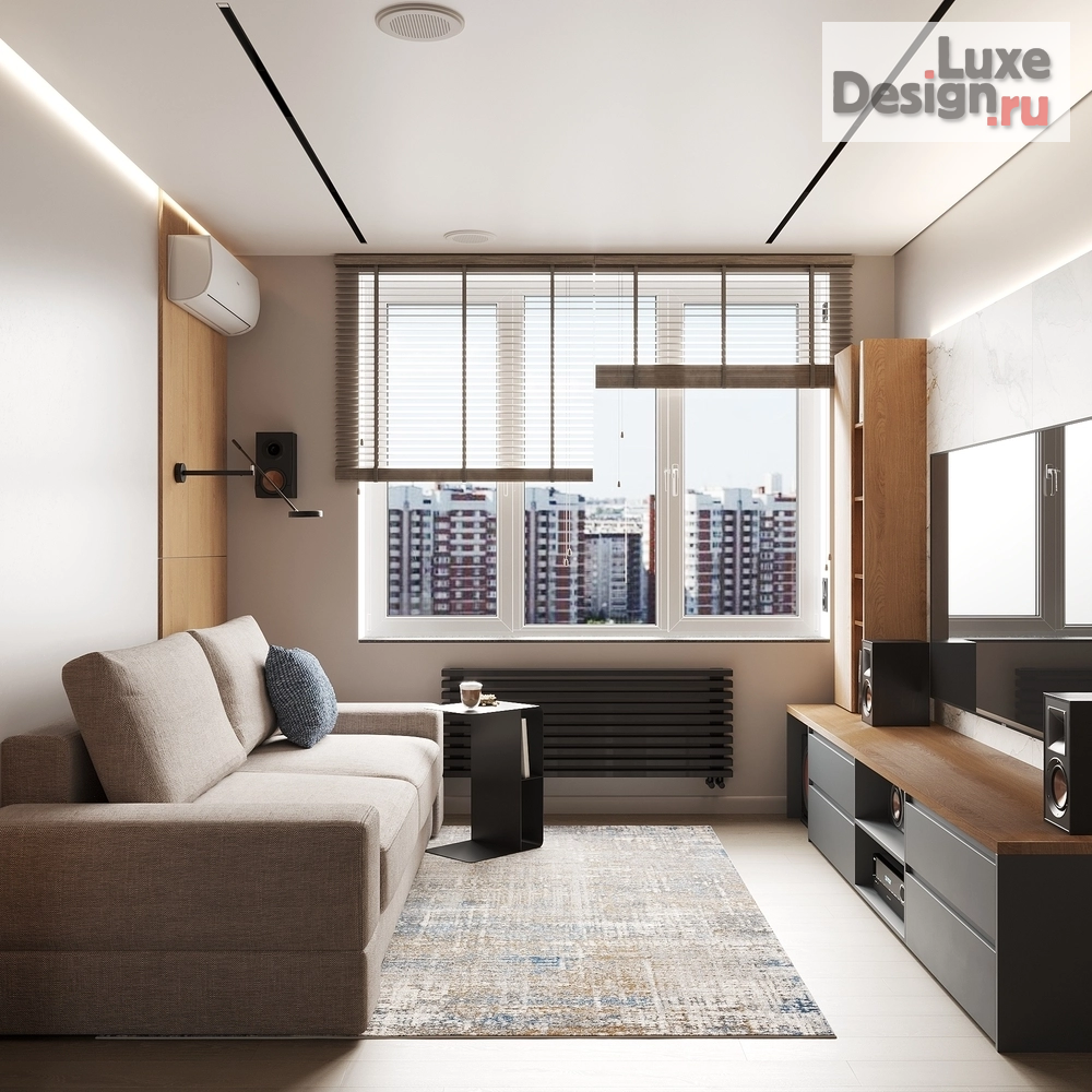 Дизайн интерьера двухкомнатной квартиры "Имбирный чай" (фото 2)