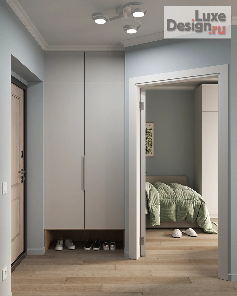 Дизайн интерьера однокомнатной квартиры "Тишь да гладь" (фото 7)