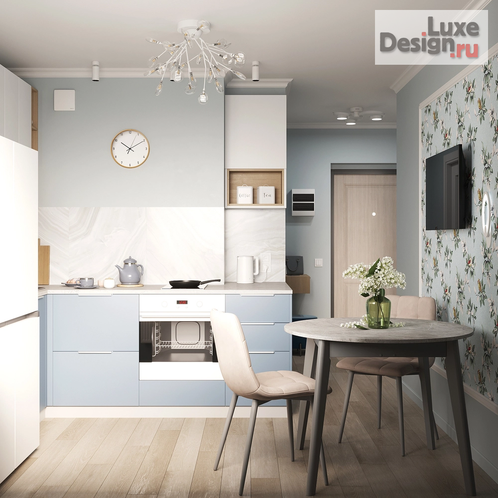 Дизайн интерьера однокомнатной квартиры "Тишь да гладь" (фото 10)