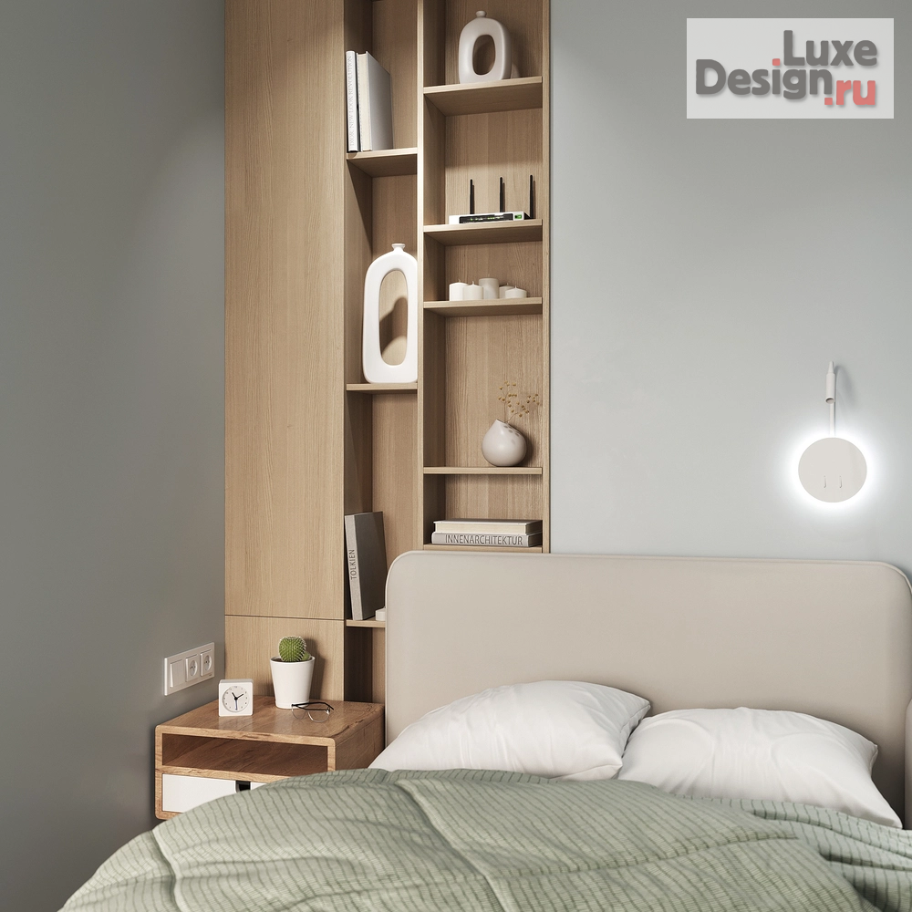 Дизайн интерьера однокомнатной квартиры "Тишь да гладь" (фото 5)