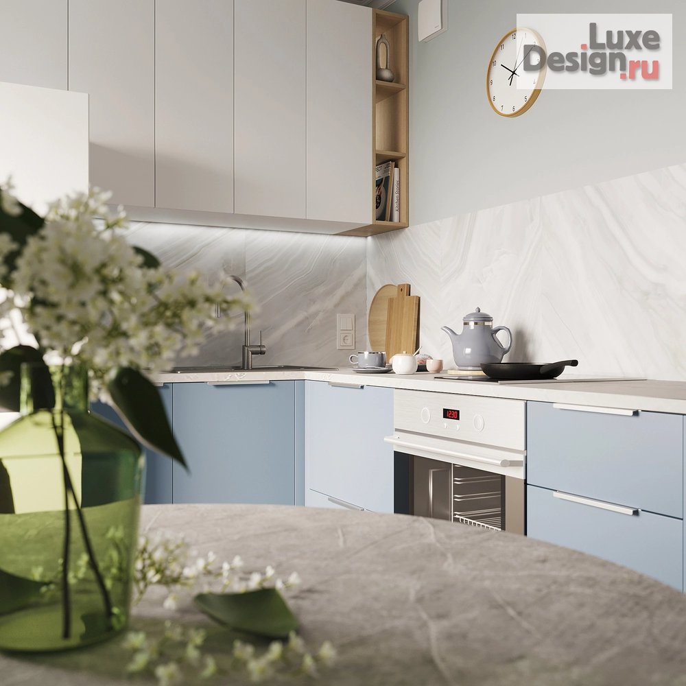 Дизайн интерьера однокомнатной квартиры "Тишь да гладь" (фото 11)