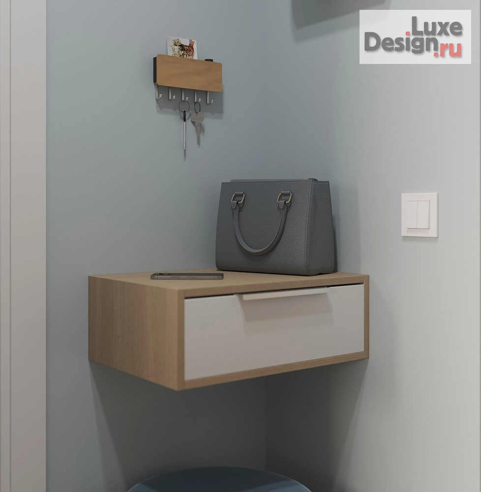 Дизайн интерьера однокомнатной квартиры "Тишь да гладь" (фото 9)