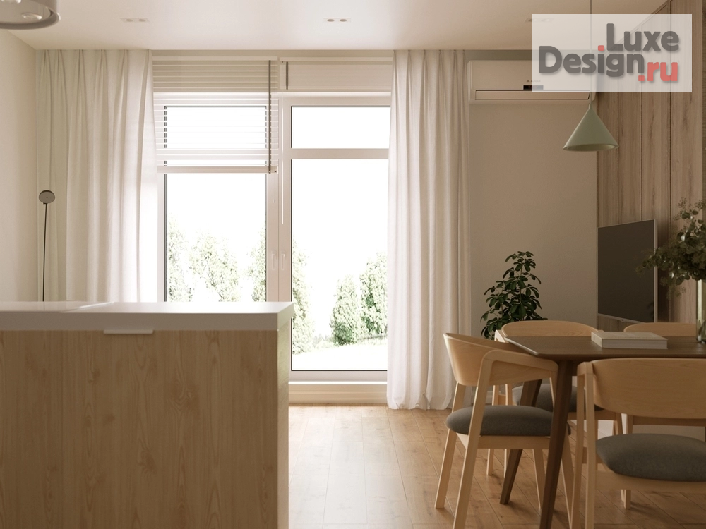 Дизайн интерьера таунхауса "Квартира в современном стиле с нотками джапанди" (фото 2)