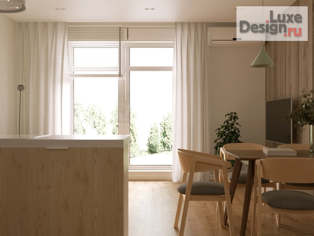 Дизайн интерьера таунхауса "Квартира в современном стиле с нотками джапанди" (фото 8)