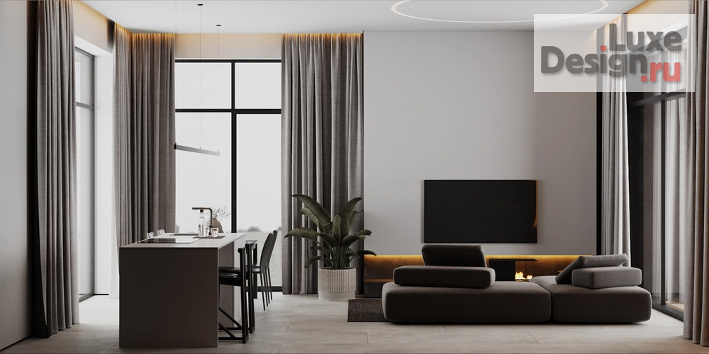 Дизайн интерьера частного дома "Интерьер дома 254 м² в поселке «Новая разводная»" (фото 4)