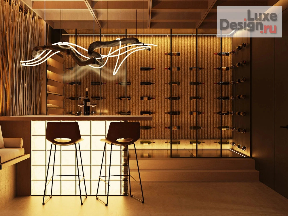 Дизайн интерьера комнаты "Интерьер винного погреба в доме" (фото 2)