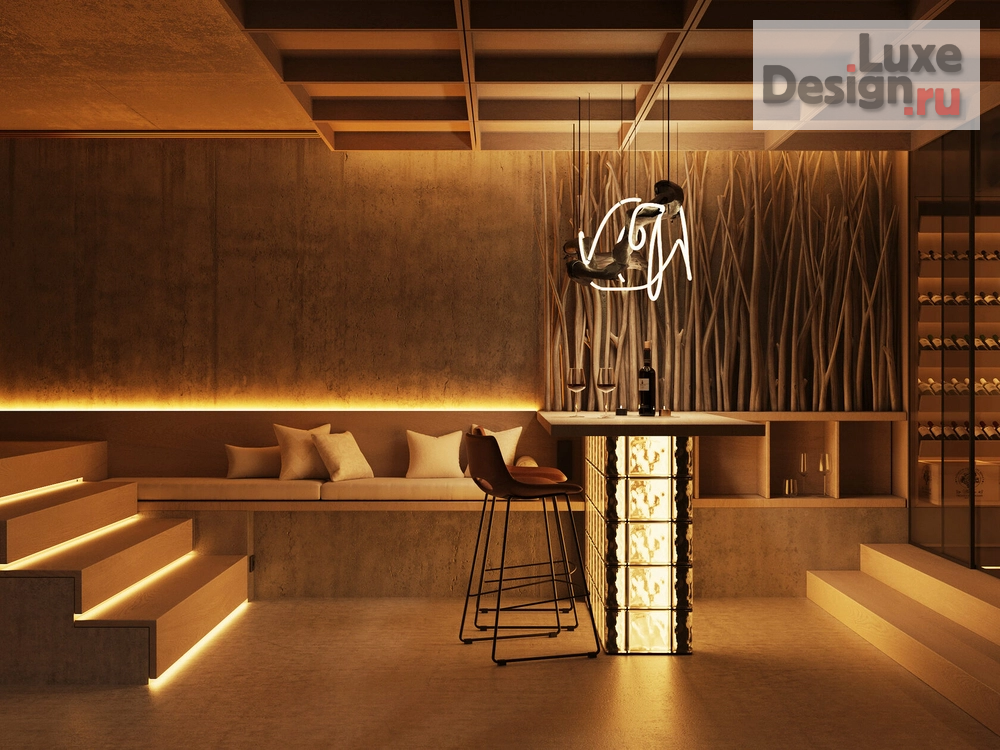 Дизайн интерьера комнаты "Интерьер винного погреба в доме" (фото 3)