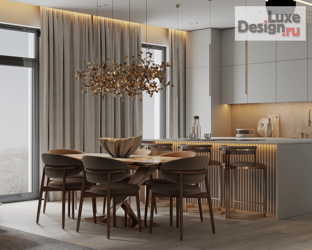 Дизайн интерьера частного дома "Интерьер дома 177 м² в поселке «Новая разводная»" (фото 7)