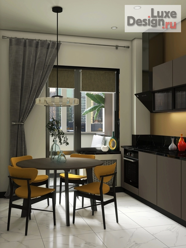 Дизайн интерьера трехкомнатной квартиры "Дизайн - проект трехкомнатной квартиры" (фото 2)