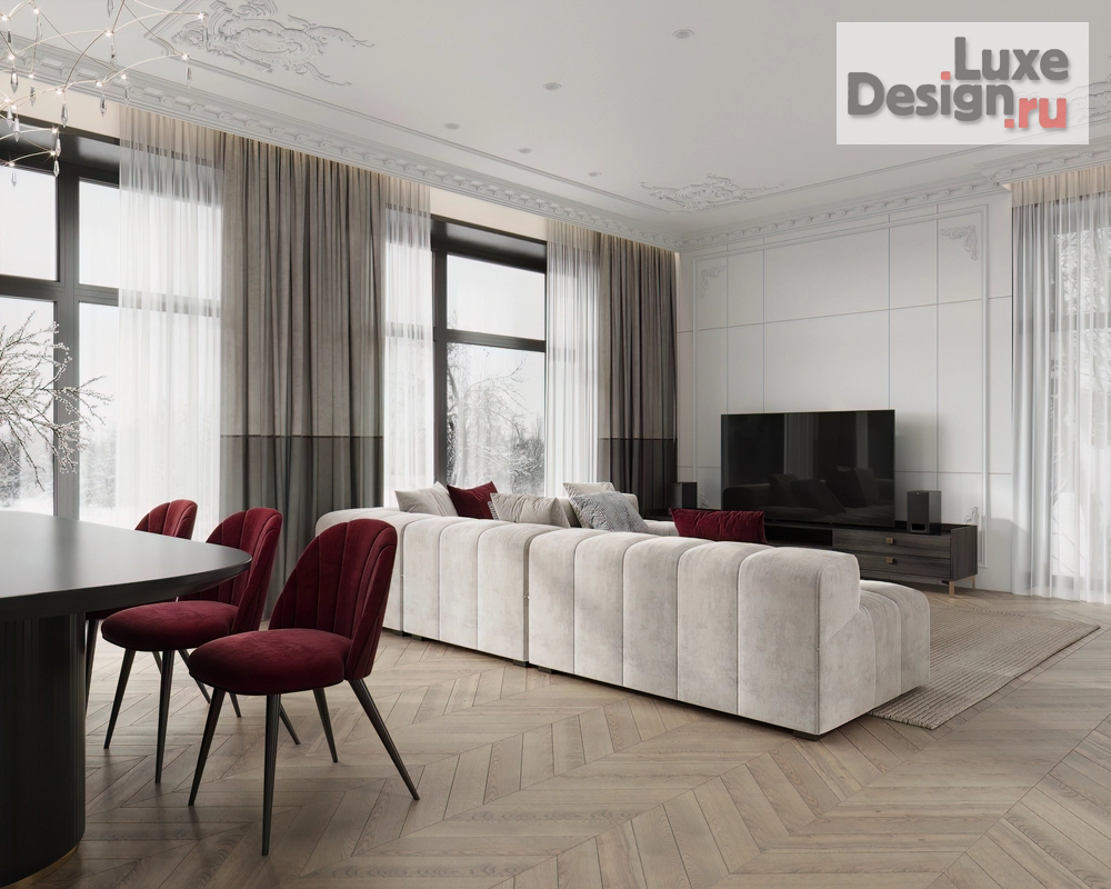 Дизайн интерьера загородного дома "Kitchen-living room" (фото 3)