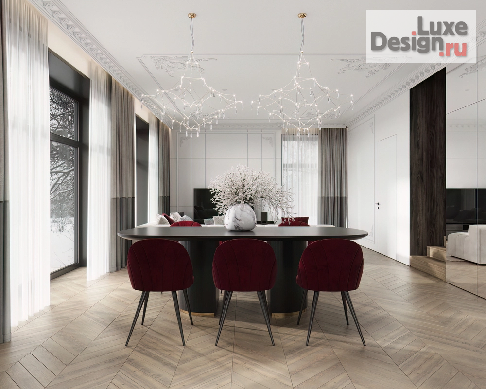 Дизайн интерьера загородного дома "Kitchen-living room" (фото 9)