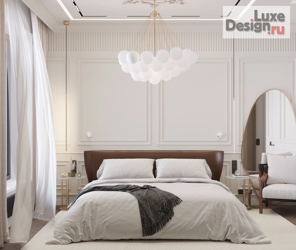 Дизайн интерьера трехкомнатной квартиры "Мастер спальня" (фото 1)