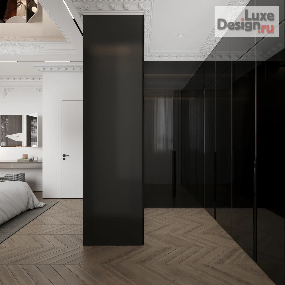 Дизайн интерьера загородного дома "Мастер спальня" (фото 6)