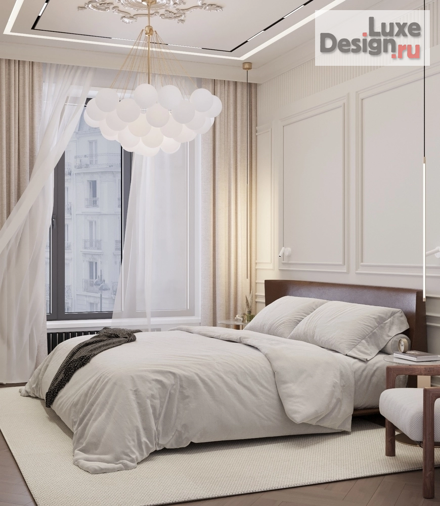 Дизайн интерьера трехкомнатной квартиры "Мастер спальня" (фото 2)