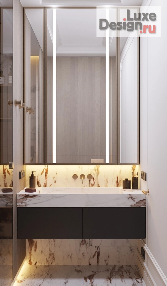 Дизайн интерьера трехкомнатной квартиры "Мастер спальня" (фото 5)