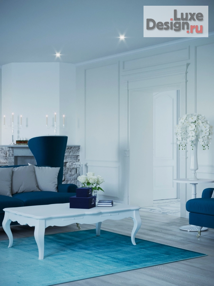 Дизайн интерьера коттеджа "Частный дом в "ледяных" тонах" (фото 8)