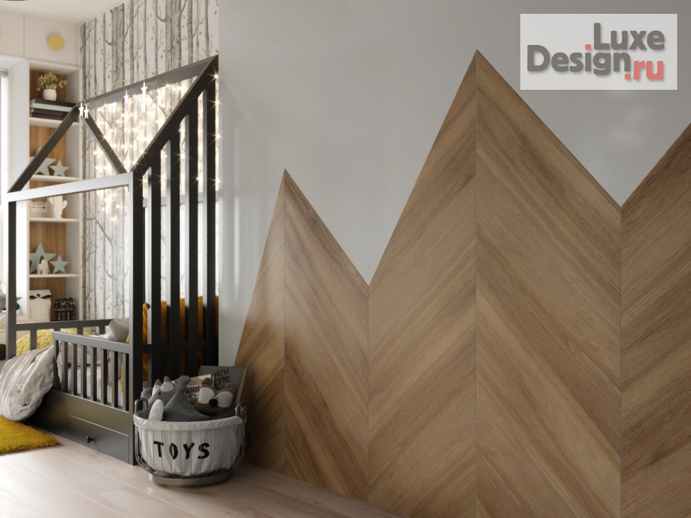 Дизайн интерьера детской "Детская в проекте квартиры ЖК "Золотой ключик"" (фото 6)