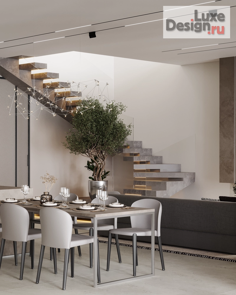 Дизайн интерьера загородного дома "Дом 800 м2, город Братск" (фото 2)