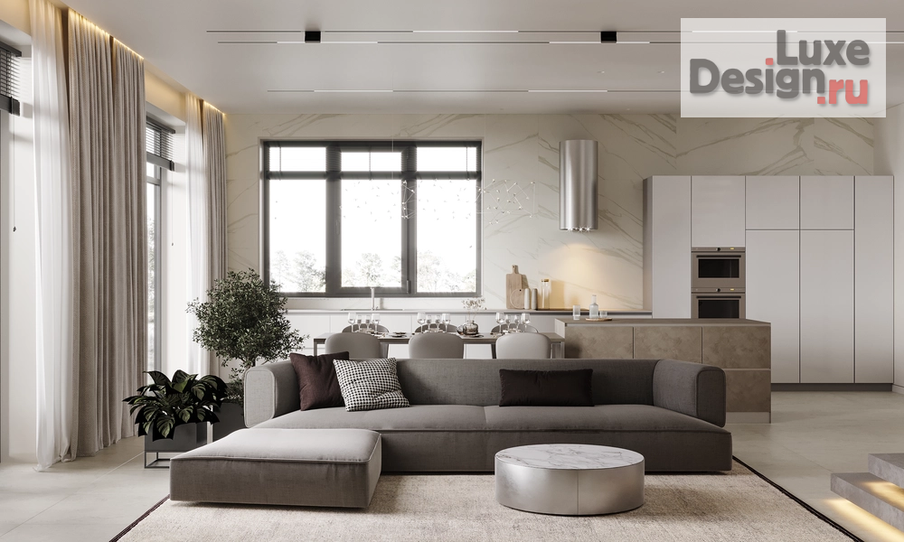 Дизайн интерьера загородного дома "Дом 800 м2, город Братск" (фото 1)