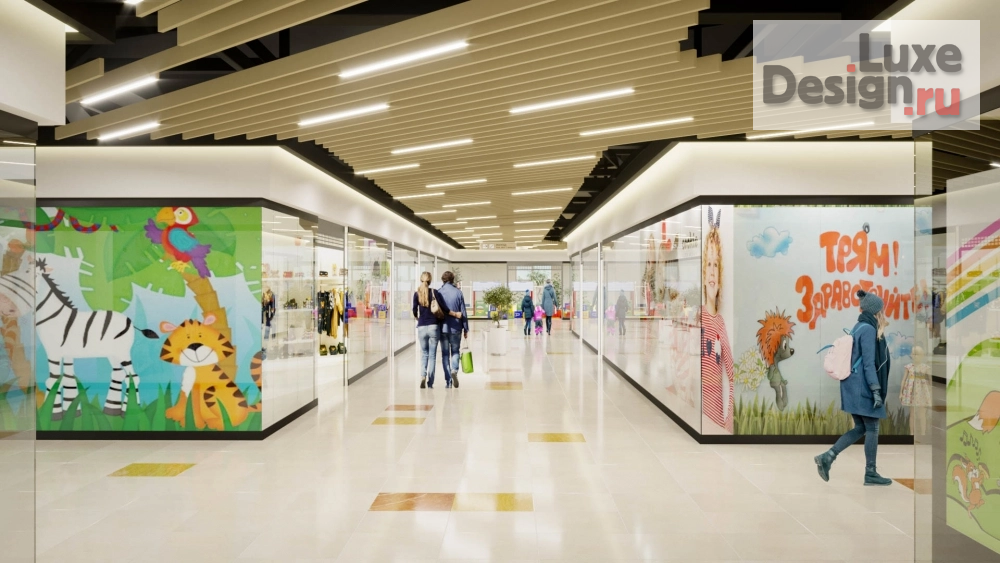 Дизайн интерьера торгового комплекса "Интерьерное проектирование торгово-развлекательного центра, 7 058 кв. м." (фото 6)