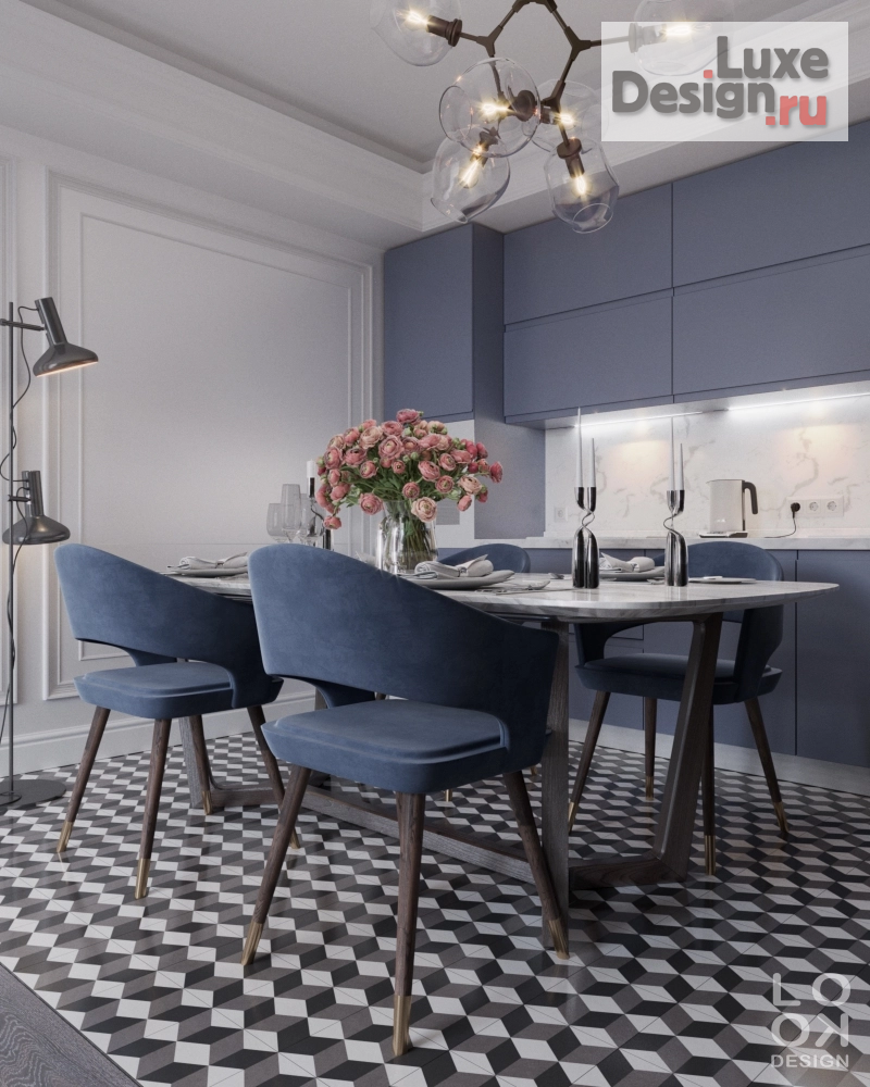 Дизайн интерьера двухкомнатной квартиры "Проект трехкомнатной квартиры г.Иркутск" (фото 1)