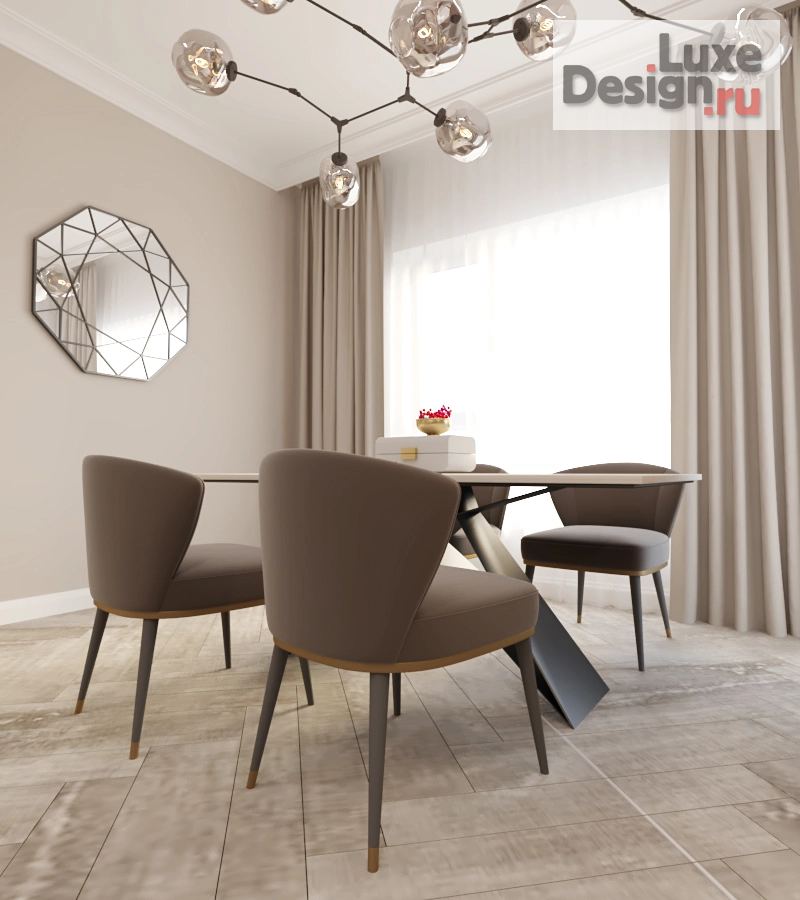 Дизайн интерьера коттеджа "Проект интерьера дома в Ангарске  300 кв.м" (фото 5)