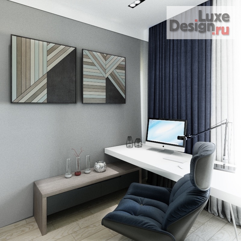 Дизайн интерьера кабинета "Квартира-кабинет" (фото 2)