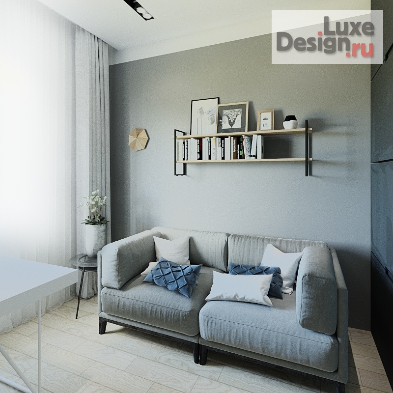 Дизайн интерьера кабинета "Квартира-кабинет" (фото 3)