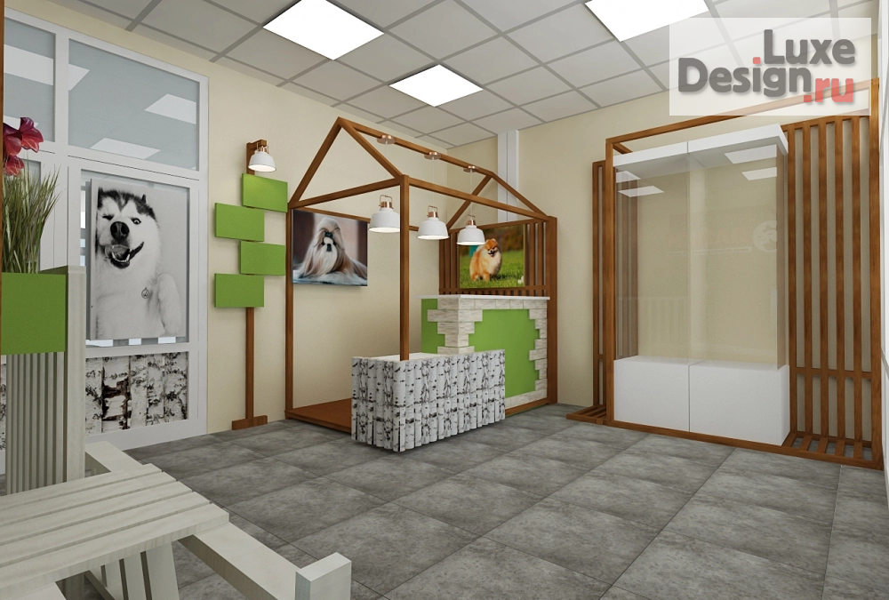 Дизайн интерьера салона красоты "Салон собак Лайки в Иркутске" (фото 3)