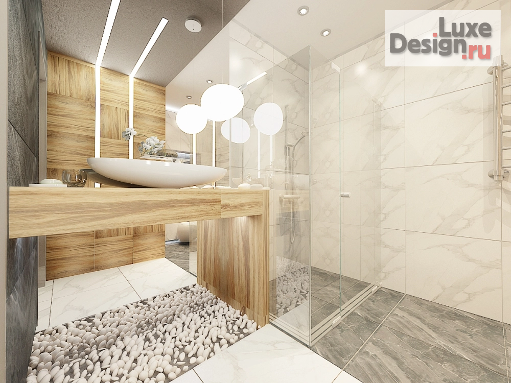 Дизайн интерьера коттеджа "Дом из бруса" (фото 8)